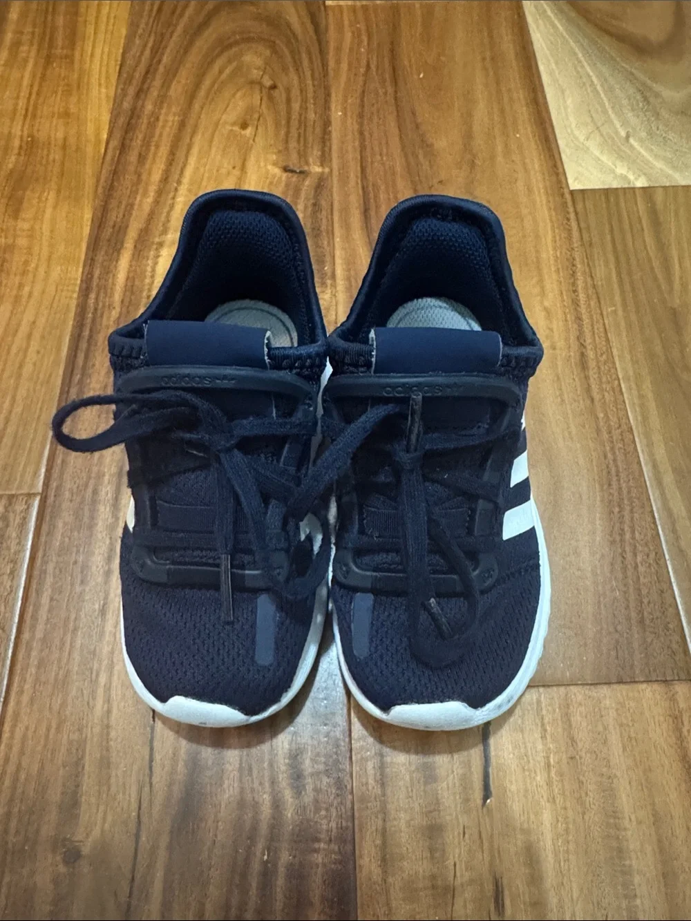 adidas Kids Navy & White Athletic Sneakers